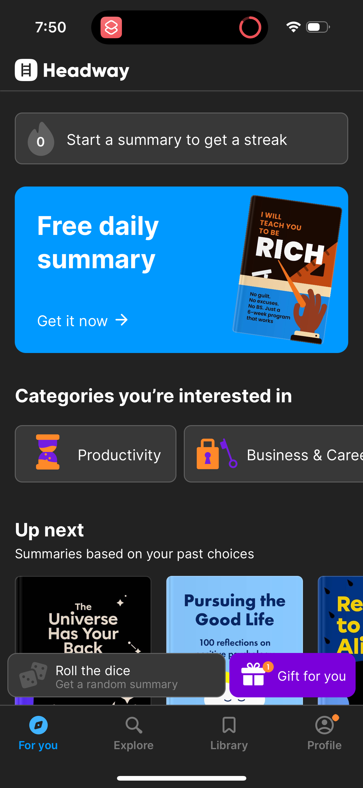headway app screenshot 108